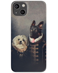 Funda personalizada para teléfono con 2 mascotas 'Duque y Duquesa'