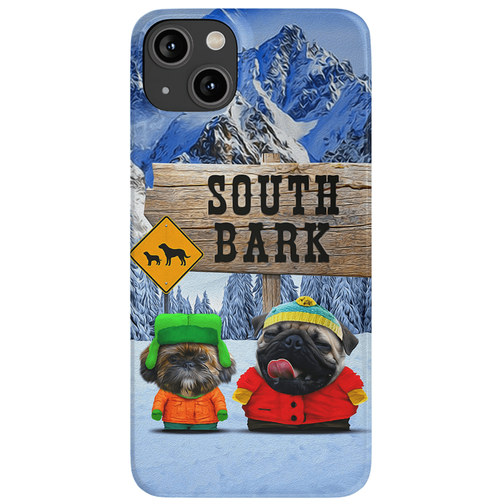 Funda personalizada para teléfono con 2 mascotas &#39;South Bark&#39;