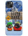 Funda personalizada para teléfono con 2 mascotas 'South Bark'