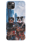 Funda personalizada para teléfono con 2 mascotas 'The Viking Warriors'