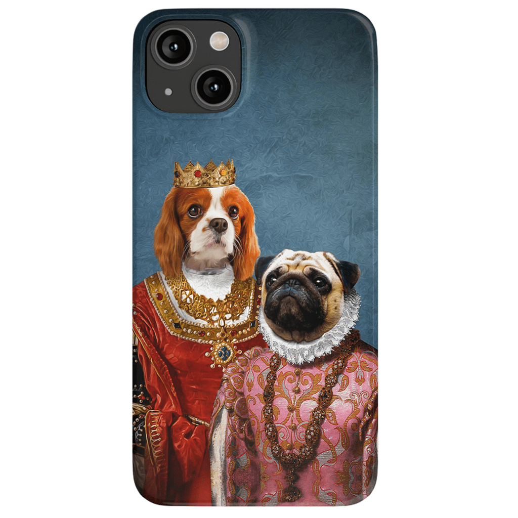 Funda personalizada para teléfono con 2 mascotas &#39;Reina y Archiduquesa&#39;