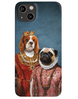 Funda personalizada para teléfono con 2 mascotas 'Reina y Archiduquesa'