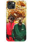 Funda personalizada para teléfono con 2 mascotas 'Squid Paws'