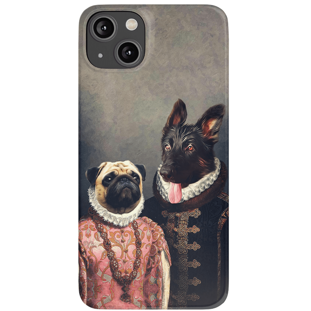 Funda personalizada para teléfono con 2 mascotas &#39;Duque y Archiduquesa&#39;