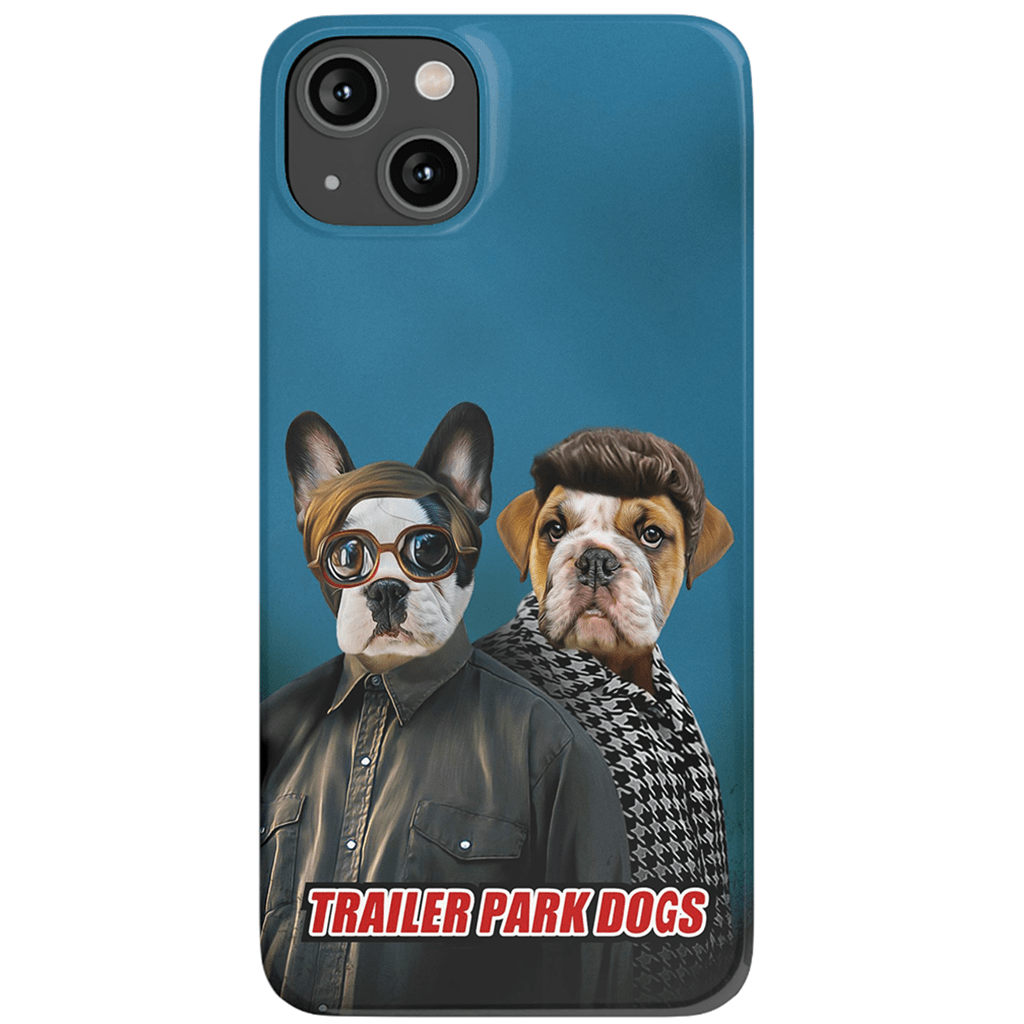 &#39;Trailer Park Dogs 2&#39; Funda personalizada para teléfono con 2 mascotas