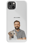 Funda moderna personalizada para teléfono para mascotas y humanos