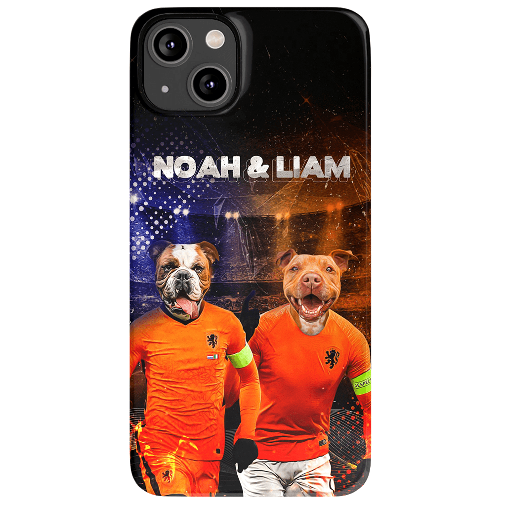 Funda personalizada para teléfono con 2 mascotas &#39;Holland Doggos&#39;