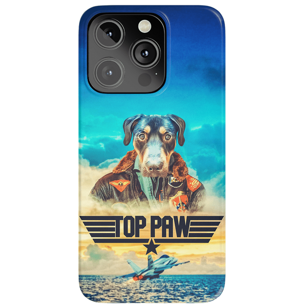 Funda para teléfono personalizada &#39;Top Paw&#39;