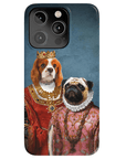 Funda personalizada para teléfono con 2 mascotas 'Reina y Archiduquesa'