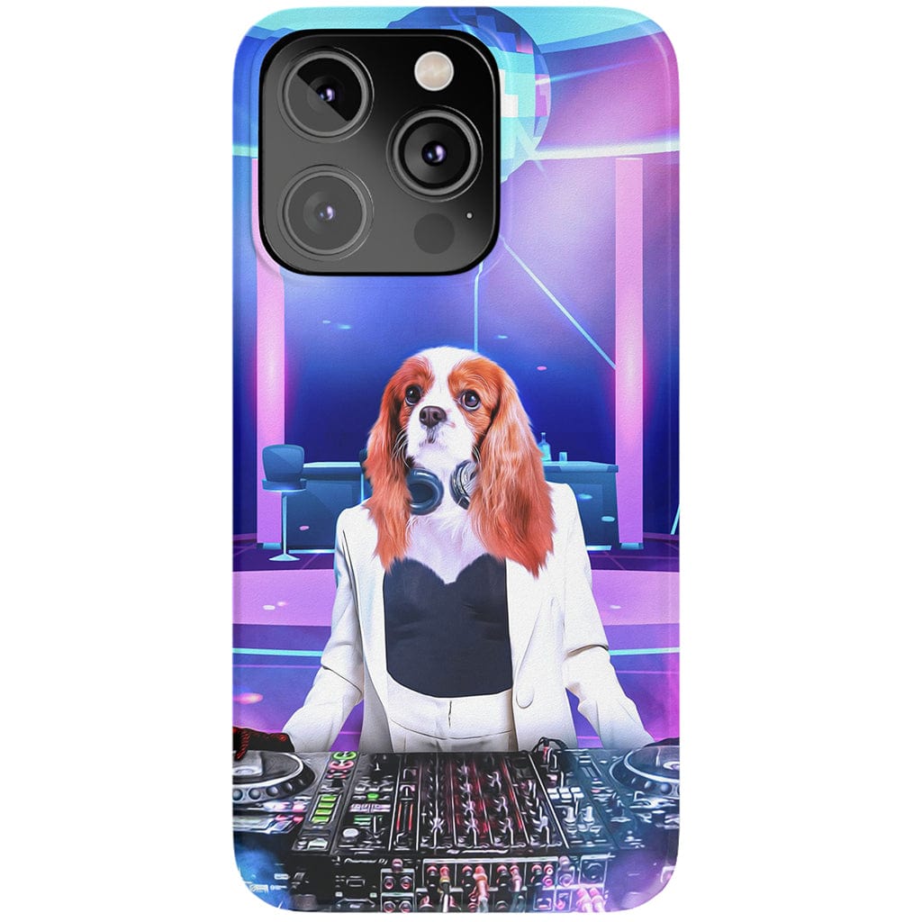 Funda para móvil personalizada &#39;La DJ femenina&#39;