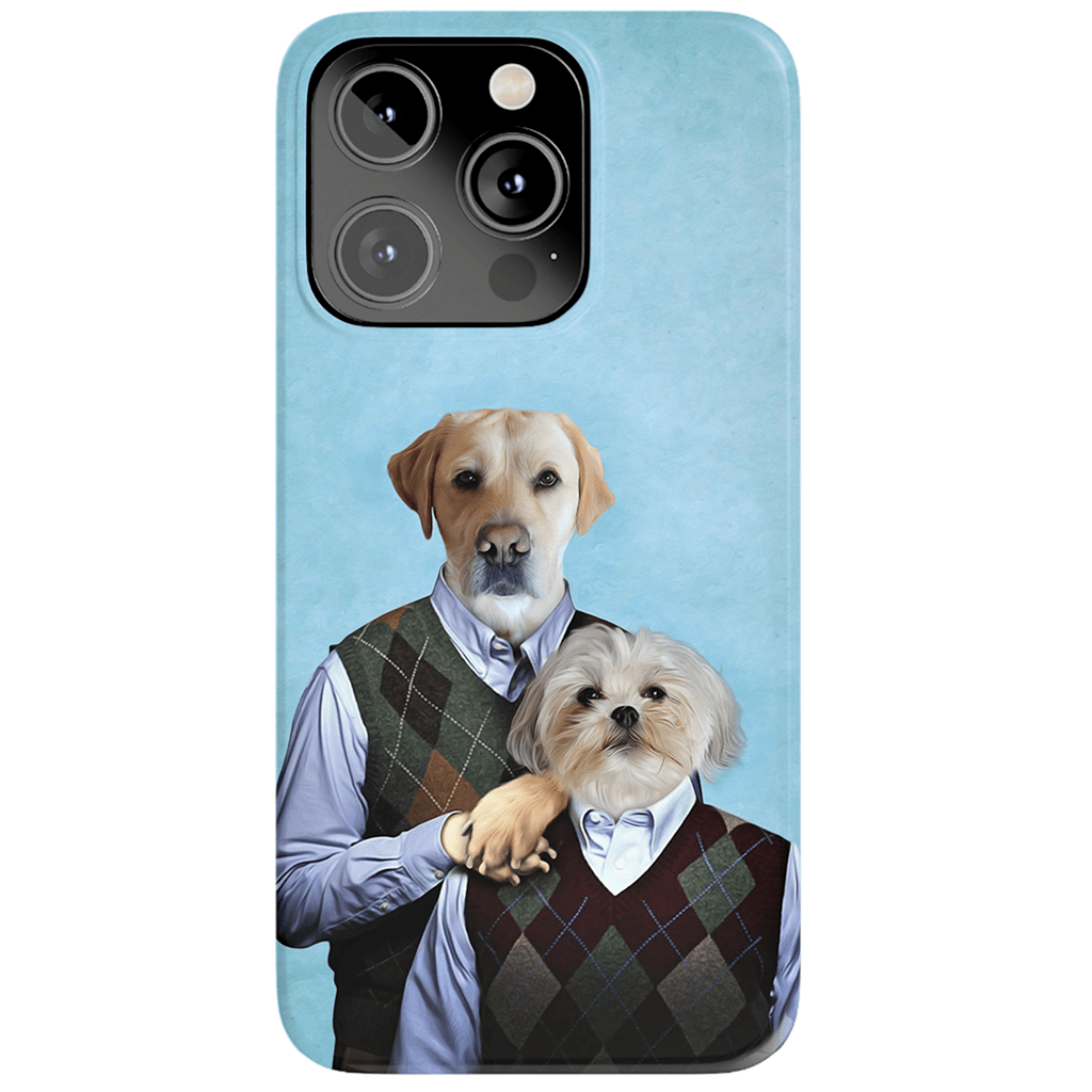 &#39;Step-Doggos&#39; Funda personalizada para teléfono con 2 perros