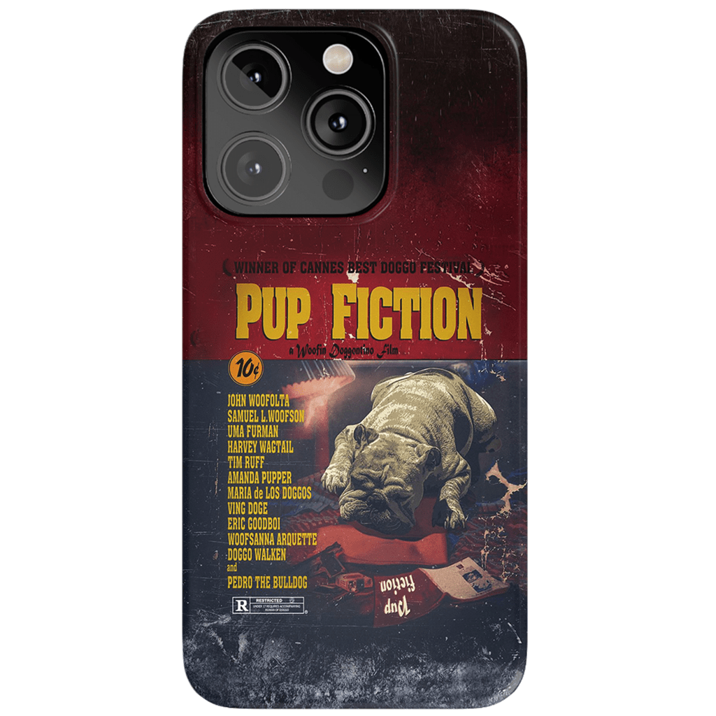 Funda para teléfono personalizada &#39;Pup Fiction&#39;