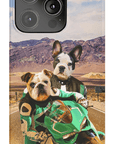 Funda personalizada para teléfono con 2 mascotas 'Kawadawgi Riders'