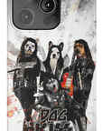 Funda personalizada para teléfono con 4 mascotas 'Kiss Doggos'