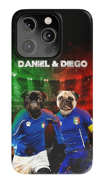 &#39;Italy Doggos&#39; Funda personalizada para teléfono con 2 mascotas