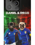 'Italy Doggos' Funda personalizada para teléfono con 2 mascotas