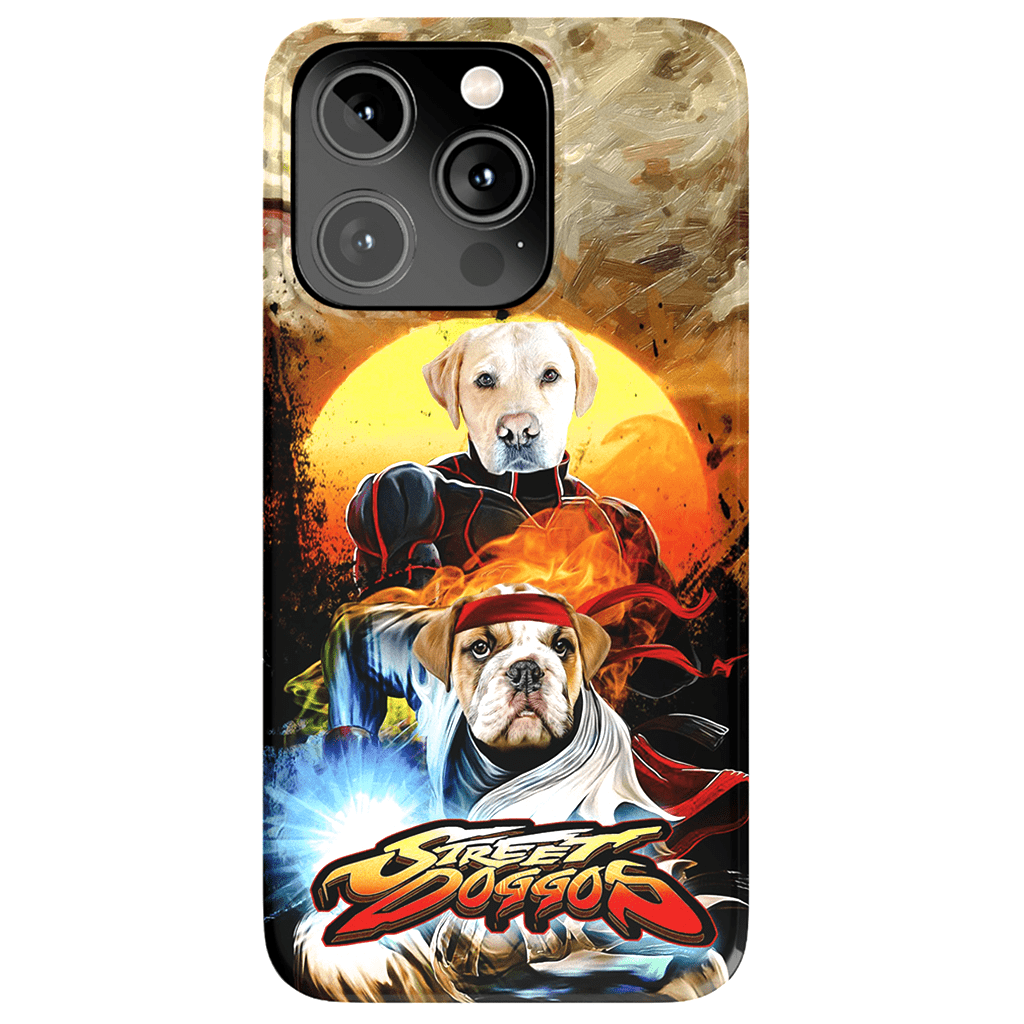 Funda personalizada para teléfono con 2 mascotas &#39;Street Doggos&#39;