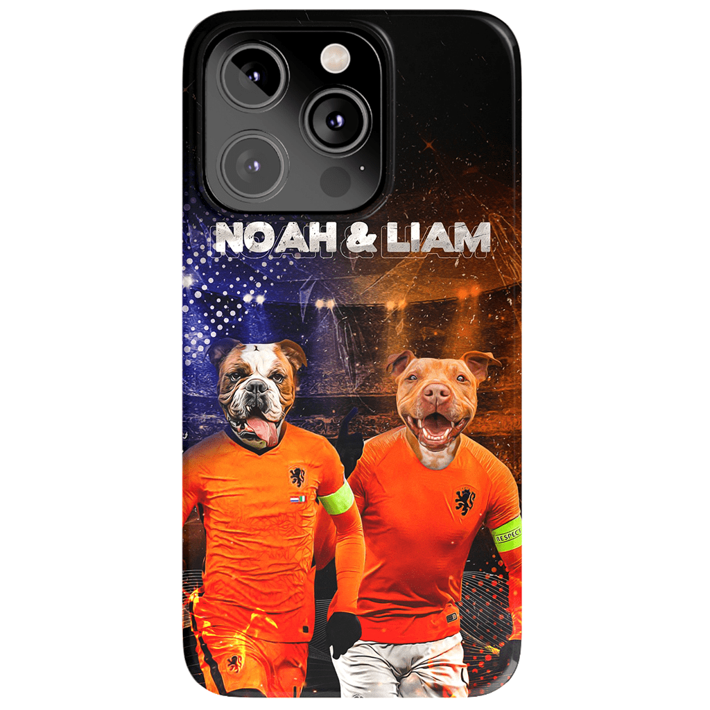 Funda personalizada para teléfono con 2 mascotas &#39;Holland Doggos&#39;