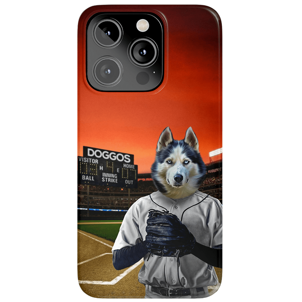 Funda para móvil personalizada &#39;El jugador de béisbol&#39;