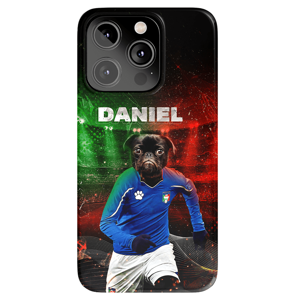 Funda para móvil personalizada &#39;Italia Doggos Soccer&#39;