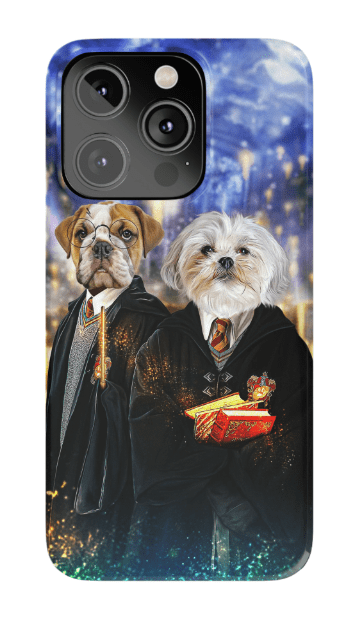 &#39;Harry Doggers 2&#39; Funda personalizada para teléfono con 2 mascotas