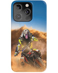 Funda para móvil personalizada 'El piloto de motocross'