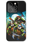 Funda personalizada para teléfono con 3 mascotas 'Teenage Mutant Ninja Doggos'