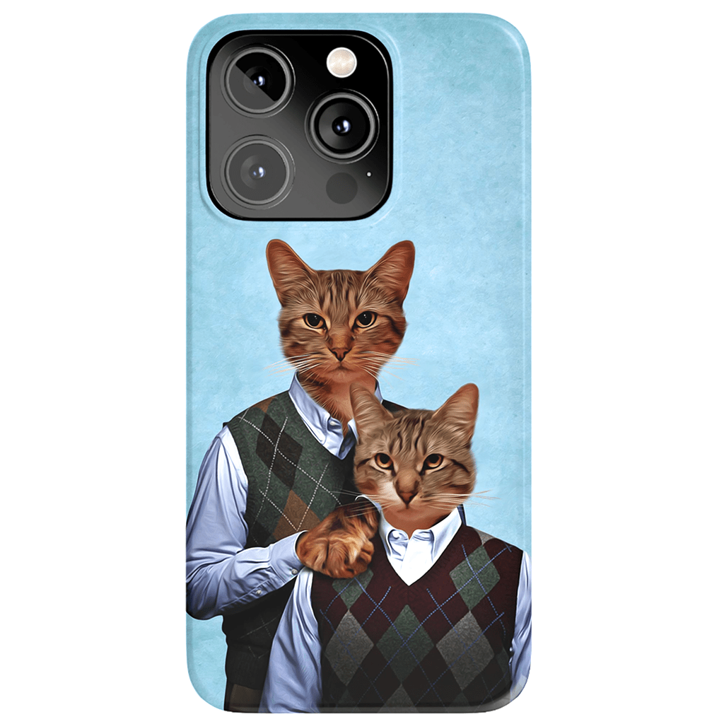 Funda personalizada para teléfono con 2 gatos &#39;Step Kitties&#39;