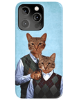 Funda personalizada para teléfono con 2 gatos 'Step Kitties'