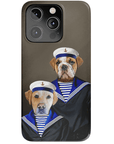 Funda personalizada para teléfono con 2 mascotas 'The Sailors'