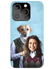 Funda para teléfono personalizada 'Step Doggo &amp; Human (hembra)'