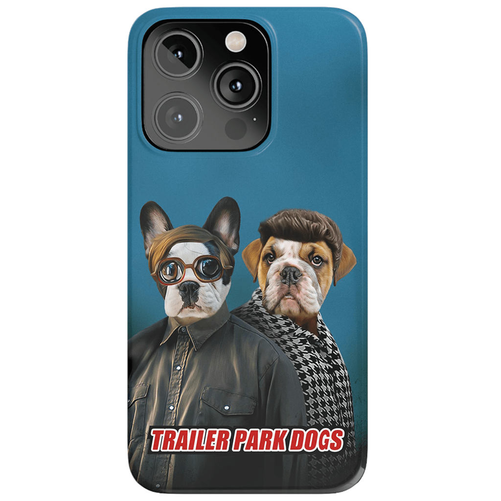 &#39;Trailer Park Dogs 2&#39; Funda personalizada para teléfono con 2 mascotas