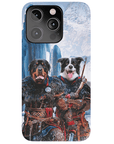 Funda personalizada para teléfono con 2 mascotas 'The Viking Warriors'