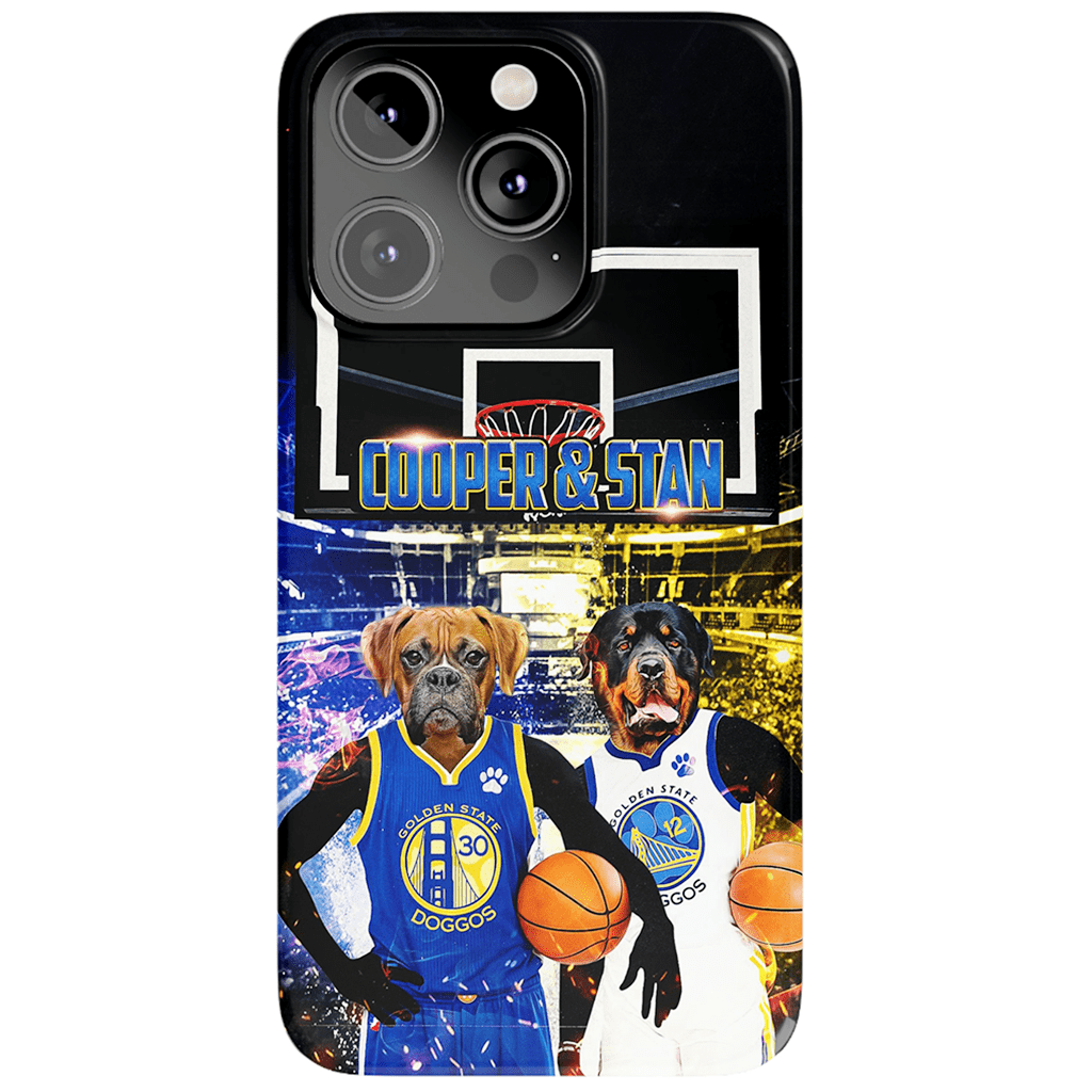 Funda personalizada para teléfono con 2 mascotas &#39;Golden State Doggos&#39;