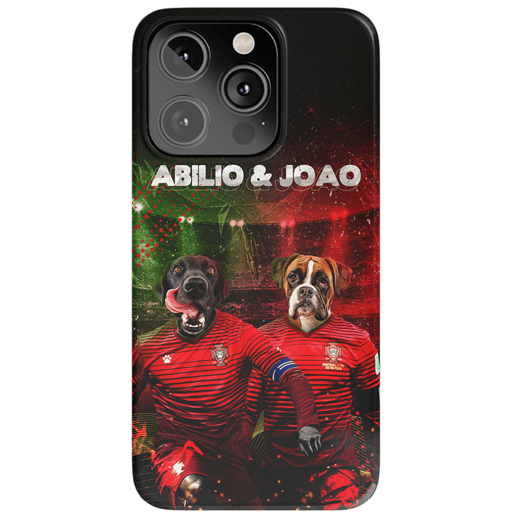 &#39;Portugal Doggos&#39; Funda personalizada para teléfono con 2 mascotas