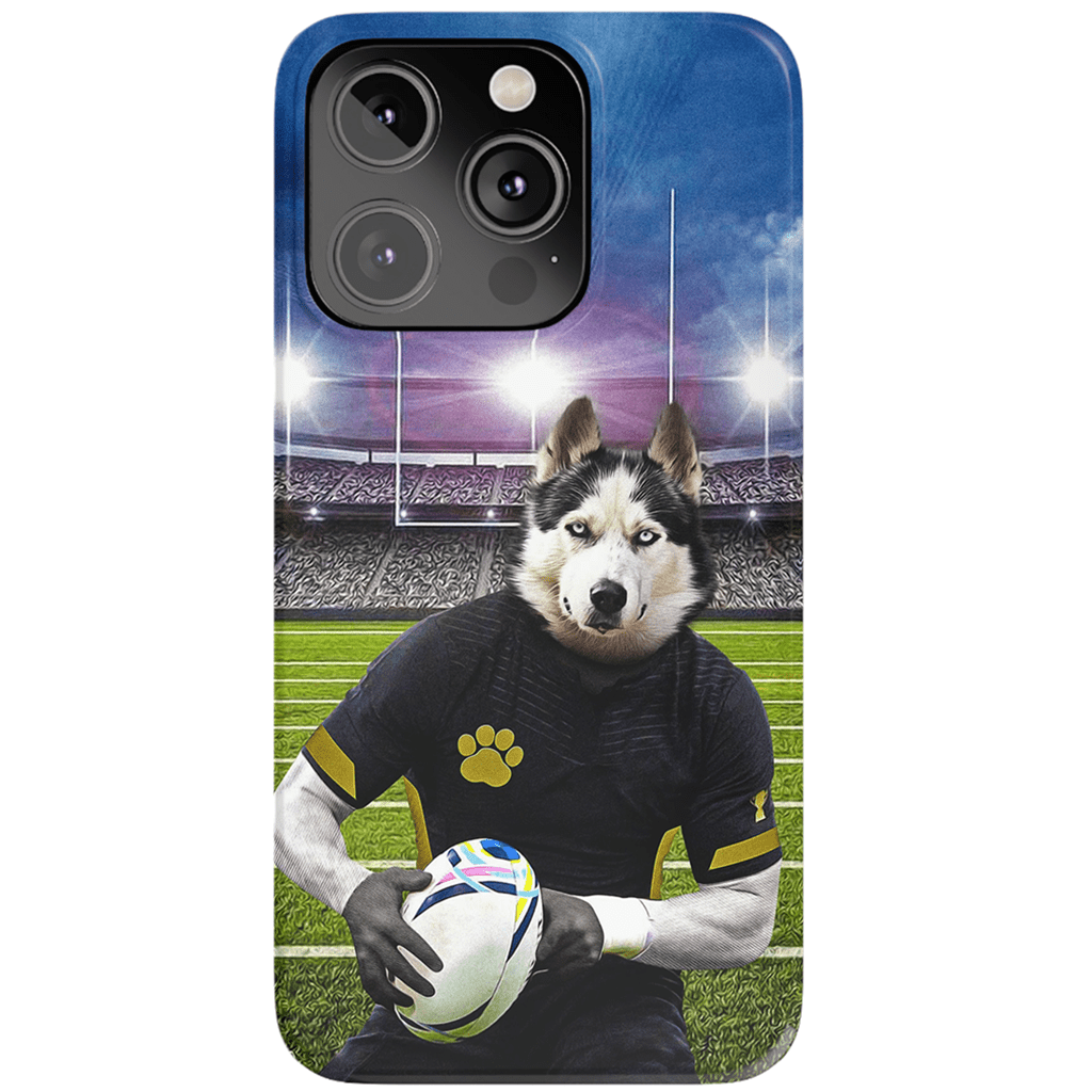 Funda para móvil personalizada &#39;El jugador de rugby&#39;