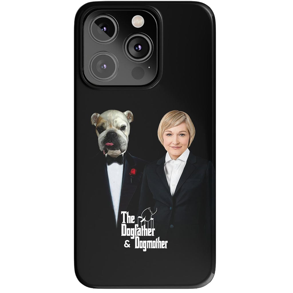 Funda personalizada para teléfono humano o mascota &#39;The Dogfather &amp;amp; Dogmother&#39;