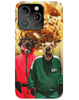 Funda personalizada para teléfono con 2 mascotas 'Squid Paws'