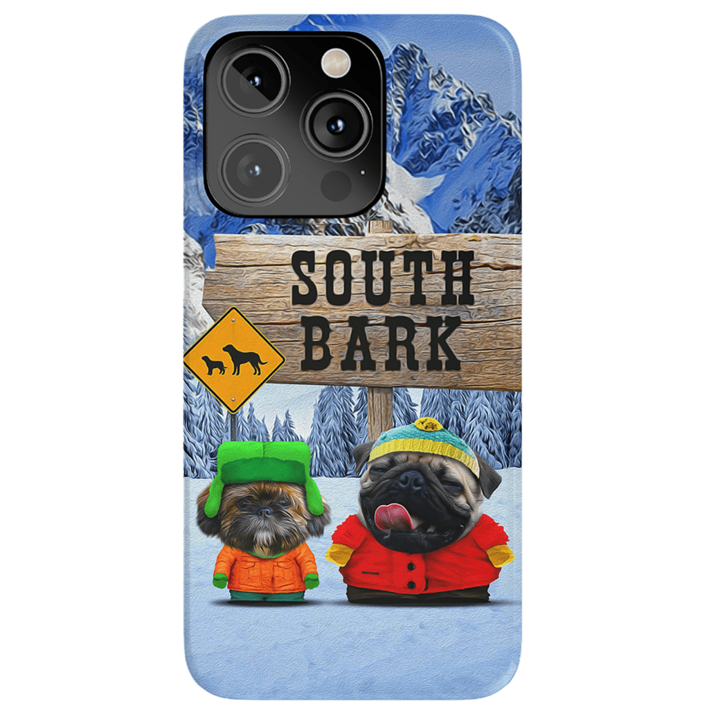 Funda personalizada para teléfono con 2 mascotas &#39;South Bark&#39;