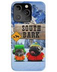 Funda personalizada para teléfono con 2 mascotas 'South Bark'