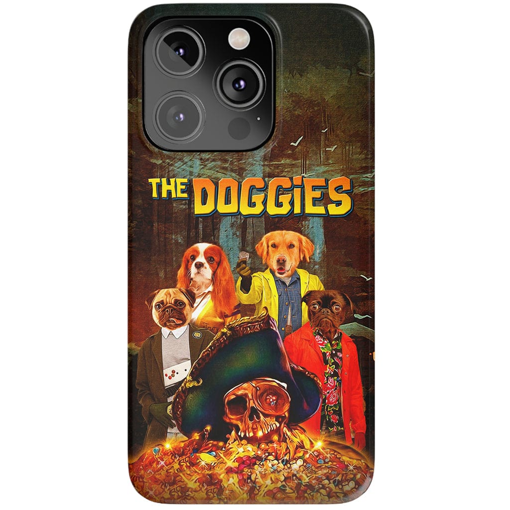 &#39;The Doggies&#39; Funda personalizada para teléfono con 4 mascotas