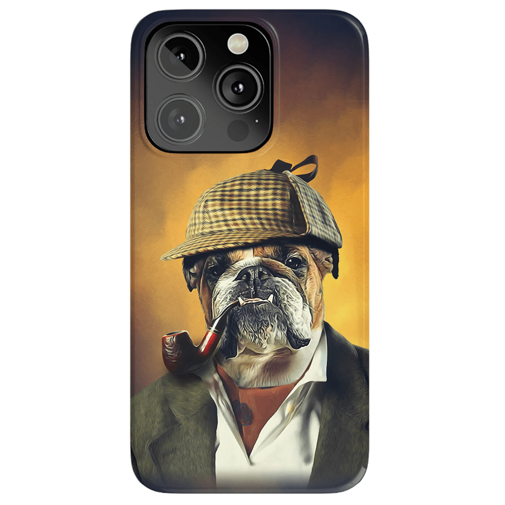 Funda para móvil personalizada &#39;Sherlock Doggo&#39;