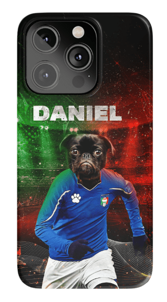 Funda para móvil personalizada &#39;Italia Doggos Soccer&#39;