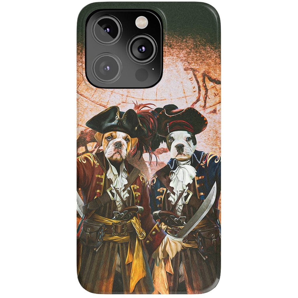 Funda personalizada para teléfono con 2 mascotas &#39;Los Piratas&#39;