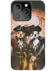 Funda personalizada para teléfono con 2 mascotas 'Los Piratas'