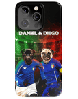 'Italy Doggos' Funda personalizada para teléfono con 2 mascotas