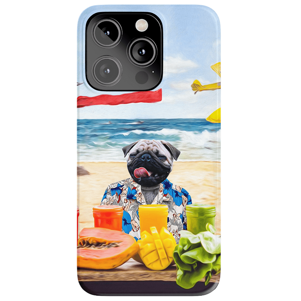 Funda para móvil personalizada &#39;El perro de la playa&#39;