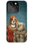 Funda personalizada para teléfono con 2 mascotas 'Reina y Princesa'