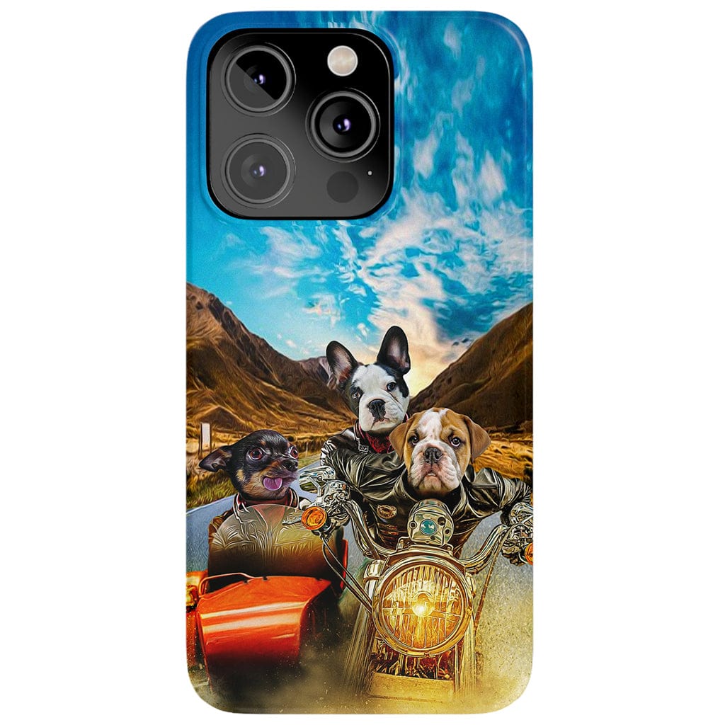 &#39;Harley Wooferson&#39; Funda personalizada para teléfono con 3 mascotas