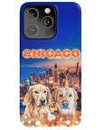 Funda personalizada para teléfono con 2 mascotas 'Doggos Of Chicago'